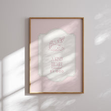 Load image into Gallery viewer, Pink Vintage Christian Teddy Bear Prints, Bible Verse Gallery Art 07-352