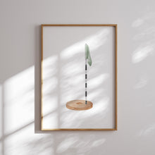 Load image into Gallery viewer, Sage green golf watercolor hand drawn gallery wall art prints 07-27119