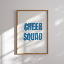 Load image into Gallery viewer, Watercolor red blue Cheerleading gallery wall art print 07-32505