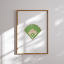 Load image into Gallery viewer, Watercolor red baseball gallery wall art set of 6 prints 07-27301