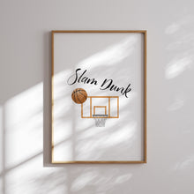 Load image into Gallery viewer, Watercolor basketball gallery wall art set of 6 prints 07-27304