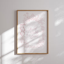 Load image into Gallery viewer, Pink Vintage Christian Teddy Bear Prints, Bible Verse Gallery Art 07-352