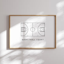 Load image into Gallery viewer, Watercolor basketball gallery wall art set of 6 prints 07-27304