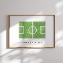 Load image into Gallery viewer, Watercolor Soccer gallery wall art set of 6 prints 07-27306