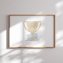 Load image into Gallery viewer, Blue golf watercolor hand drawn gallery wall art prints 07-27102
