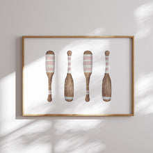 Load image into Gallery viewer, watercolor pink girls coastal gallery wall art prints 07-284