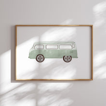 Load image into Gallery viewer, Sage green transportation boys room set of 6 gallery wall art prints 07-24803