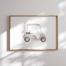 Load image into Gallery viewer, Pink golf watercolor hand drawn gallery wall art prints 07-27103