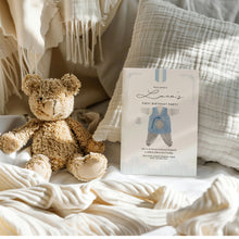 Load image into Gallery viewer, 0304 Blue Korean hanbok Doljanchi invitation