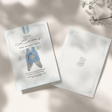 Load image into Gallery viewer, 0304 Blue Korean hanbok Doljanchi invitation