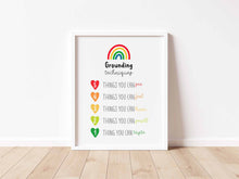 Load image into Gallery viewer, set of 6 colorful calming corner art prints 07-129