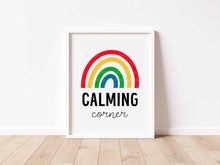 Load image into Gallery viewer, set of 6 colorful calming corner art prints 07-129