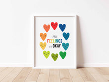 Load image into Gallery viewer, set of 6 colorful calming corner art prints 07-129