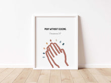 Load image into Gallery viewer, set of 6 Christian kids bible verse wall art prints 07-207