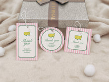 Load image into Gallery viewer, 0313 pink golf favor tag template