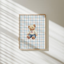 Load image into Gallery viewer, Teddy Bear Boys room art prints (Choose your print) 07-357