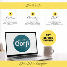 Load image into Gallery viewer, Editable Korean First birthday boy party template bundle 3031