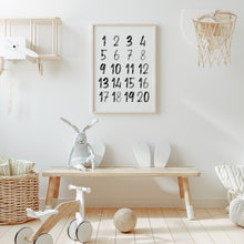 Load image into Gallery viewer, Watercolor black alphabet set of art prints 07-4001