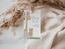 Load image into Gallery viewer, 0306 boho animal birthday Favor tag