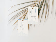 Load image into Gallery viewer, Editable blue Korean Doljanchi boy Favor tag template 0304