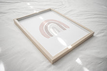 Load image into Gallery viewer, Watercolor neutral rainbow cloud sun set of 3 art prints 07-50