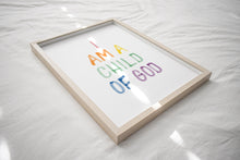 Load image into Gallery viewer, Watercolor colorful I am a child of God art print 07-43