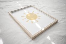 Load image into Gallery viewer, Watercolor pastel rainbow cloud sun set of 3 art prints 07-50