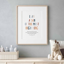 Load image into Gallery viewer, Boho I am a son of the most High King 07-210