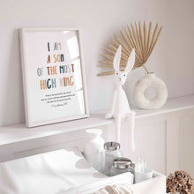 Load image into Gallery viewer, Boho I am a son of the most High King 07-210