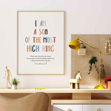 Load image into Gallery viewer, Boho I am a son of the most High King 07-210