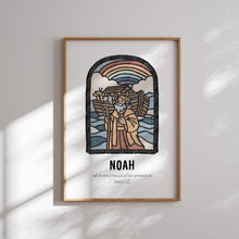 Load image into Gallery viewer, Bible Faith Characters Wall Art With Scripture for Kids 07-356