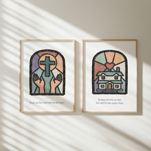 Load image into Gallery viewer, Boho set of 10 commandments art prints 07-345