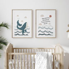 Load image into Gallery viewer, Watercolor Psalm 93:4 set of 2 art prints 07-251