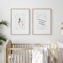 Load image into Gallery viewer, Watercolor Jesus is a Gardner set of 2 art print 07-260