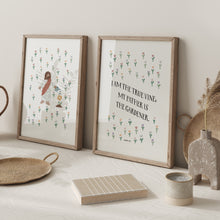 Load image into Gallery viewer, Watercolor Jesus is a Gardner set of 2 art print 07-260