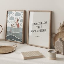 Load image into Gallery viewer, Watercolor Jesus illustration Matthew 14:22-23 art print 07-24402
