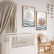 Load image into Gallery viewer, Watercolor Noah's ark art print 07-246