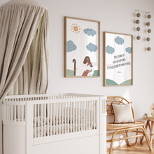 Load image into Gallery viewer, Watercolor Psalm 23 Jesus and sheep set of 2 art print 07-261