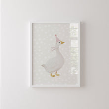Load image into Gallery viewer, Watercolor Neutral Silly goose set of 2 art prints 07-27605