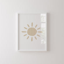 Load image into Gallery viewer, Watercolor boho pastel kids you are my sunshine set of 2 art prints 07-26405