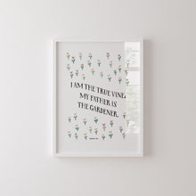 Load image into Gallery viewer, Watercolor Jesus is a Gardner set of 2 art print 07-260