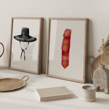 Load image into Gallery viewer, Korean Gat & Daenggi Watercolor art prints 12-71