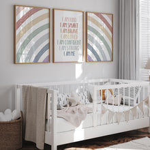 Load image into Gallery viewer, Watercolor boho pastel rainbow color kids affirmation 07-26416