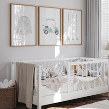 Load image into Gallery viewer, Watercolor Blue golf set of 3 wall art prints 07-27108