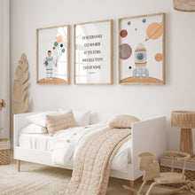 Load image into Gallery viewer, Space astronaut boys bible verse wall art print 07-19301