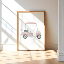 Load image into Gallery viewer, Watercolor Pink golf set of 3 wall art prints 07-27109