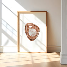 Load image into Gallery viewer, Watercolor red baseball sports nursery set of 3 art prints 07-27308