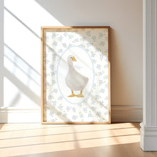 Load image into Gallery viewer, Watercolor Blue Silly goose set of 3 art prints 07-27603