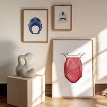 Load image into Gallery viewer, watercolor Taekwondo Martial arts gear and Dobok set of 3 art prints 07-27503