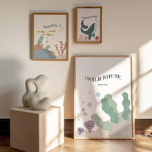 Load image into Gallery viewer, Watercolor nautical kids bible verse set of 3 prints 07-26203